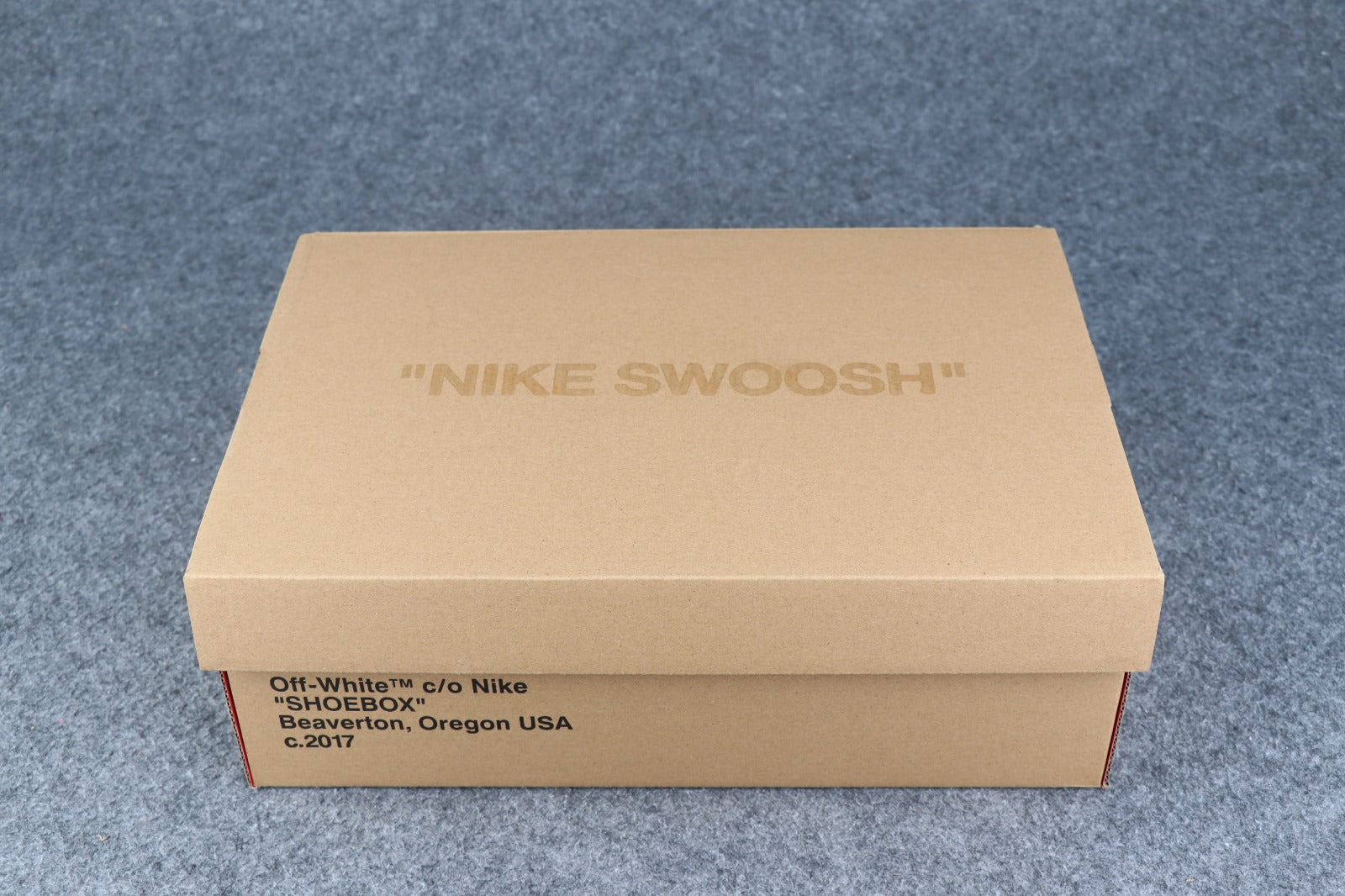 Nike off white box hotsell